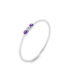 Load image into Gallery viewer, violet-topaz-3-stone-bezel-delicate-ring-in-white-gold-FD9412RORGVITO-NL-WG.jpg