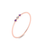 Load image into Gallery viewer, violet-topaz-minimalist-3-stone-band-in-rose-gold-FD9411RORGVITO-NL-RG.jpg
