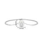 Load image into Gallery viewer, Alphabet disc diamond bracelet
