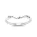 Thumbnail 11 - wave-design-marquise-diamond-women-wedding-band-in-white-gold-FD8300B-NL-WG