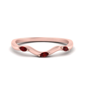 14k Rose Gold / Ruby / Lab Grown