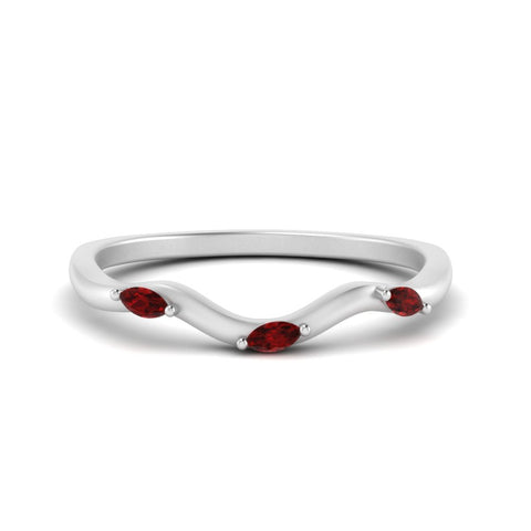 wave-design-marquise-diamond-women-wedding-band-with-ruby-in-white-gold-FD8300BGRUDR-NL-WG
