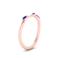 Thumbnail 18 - wave-design-marquise-diamond-women-wedding-band-with-sapphire-in-rose-gold-FD8300BGSABL-NL-RG