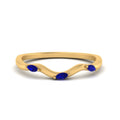 Thumbnail 19 - wave-design-marquise-diamond-women-wedding-band-with-sapphire-in-yellow-gold-FD8300BGSABL-NL-YG