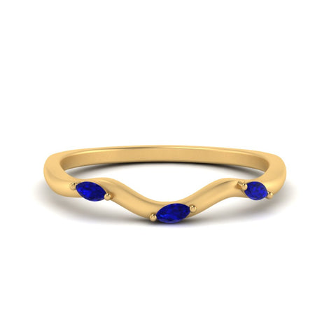 wave-design-marquise-diamond-women-wedding-band-with-sapphire-in-yellow-gold-FD8300BGSABL-NL-YG