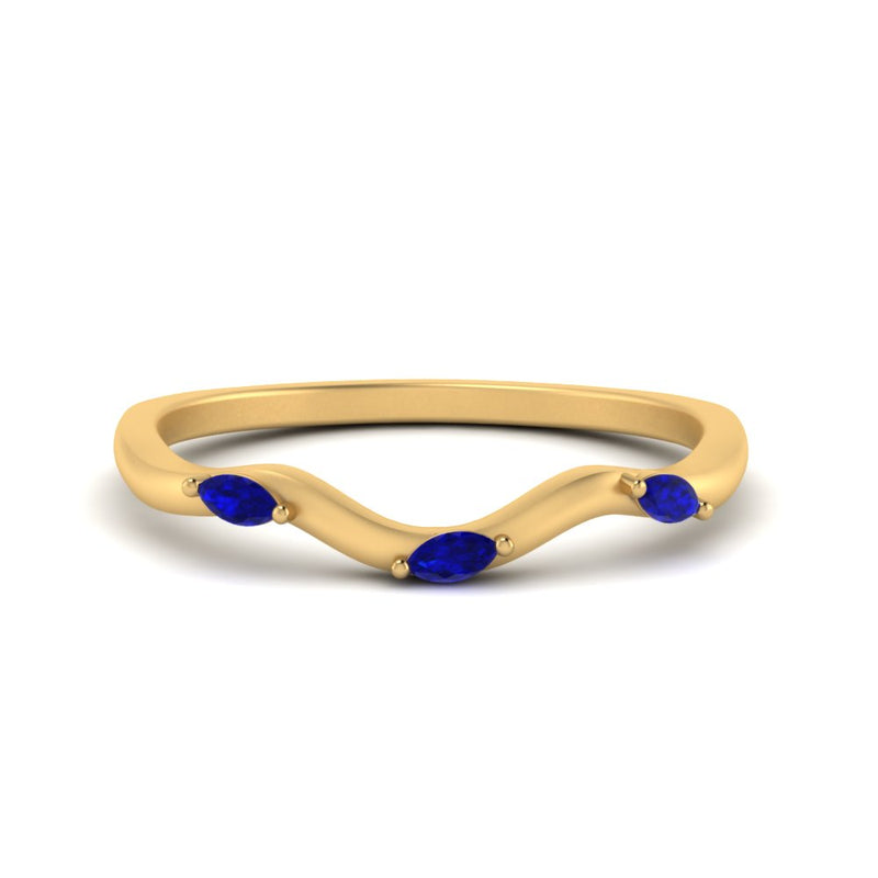 wave-design-marquise-diamond-women-wedding-band-with-sapphire-in-yellow-gold-FD8300BGSABL-NL-YG