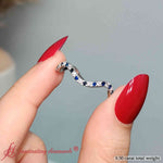 Load image into Gallery viewer, wave-diamond-eternity-ring-with-sapphire-in-fd10263b-fancy-1-wg
