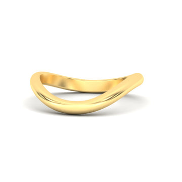 Wave Gold Wedding Band