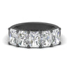 Load image into Gallery viewer, wedding-band-5-stone-diamond-radiant-cut-4-carat-in-black-gold-FD8008RAB-4.00CT-NL-BG.jpg