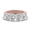 Load image into Gallery viewer, wedding-band-5-stone-diamond-radiant-cut-4-carat-in-rose-gold-FD8008RAB-4.00CT-NL-RG.jpg