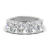 Load image into Gallery viewer, wedding-band-5-stone-diamond-radiant-cut-4-carat-in-white-gold-FD8008RAB-4.00CT-NL-WG.jpg