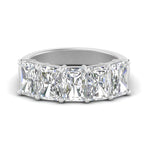 Load image into Gallery viewer, wedding-band-5-stone-diamond-radiant-cut-4-carat-in-white-gold-FD8008RAB-4.00CT-NL-WG.jpg
