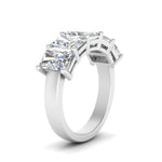 Load image into Gallery viewer, wedding-band-5-stone-diamond-radiant-cut-4-carat-in-white-gold-FD8008RAB-4.00CT-NL-WG.jpg
