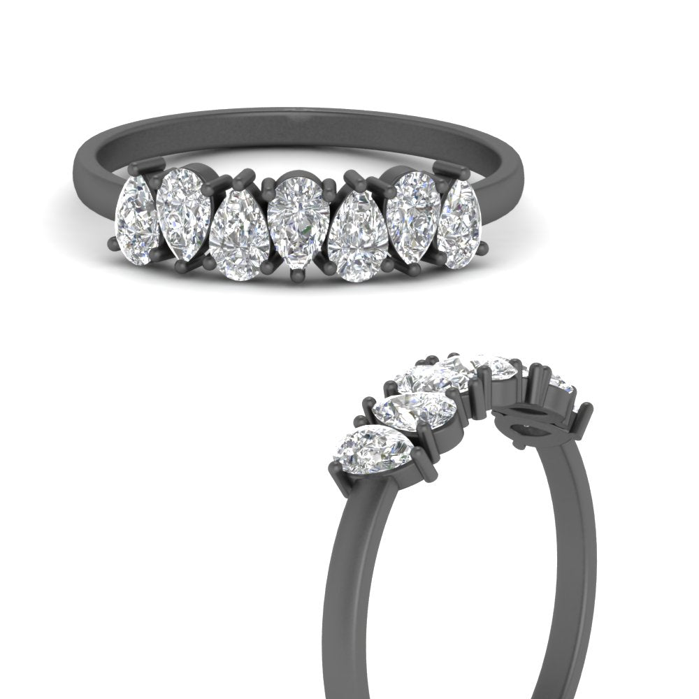 Wedding Band Diamond Teardrop 0.70 Carat