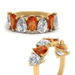 Load image into Gallery viewer, Wedding Band Teardrop Diamond 3.50 Carat
