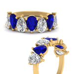 Load image into Gallery viewer, Wedding Band Teardrop Diamond 3.50 Carat
