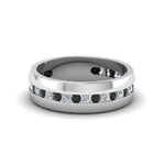 Load image into Gallery viewer, Mens Channel Set Wedding Ring
