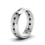 Load image into Gallery viewer, Mens Channel Set Wedding Ring
