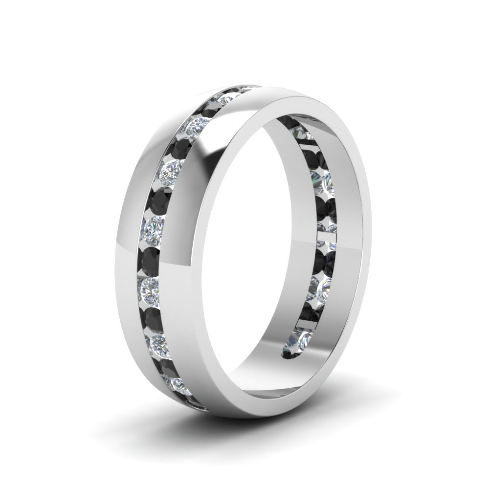 Mens Channel Set Wedding Ring