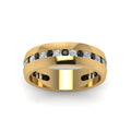Thumbnail 51 - Mens Channel Set Wedding Ring