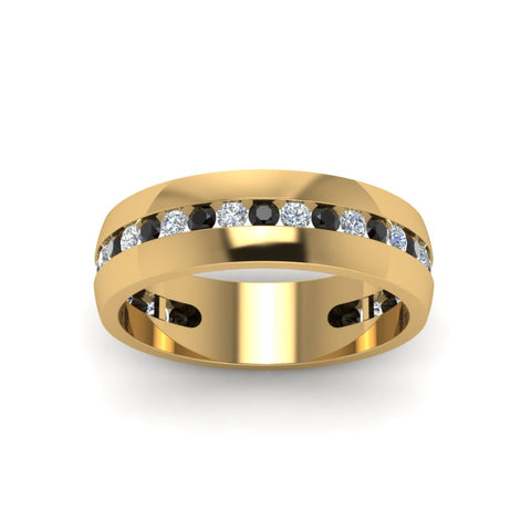 Mens Channel Set Wedding Ring