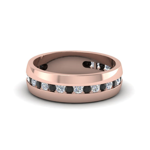Mens Channel Set Wedding Ring