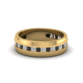 Thumbnail 89 - Mens Channel Set Wedding Ring