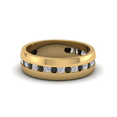 Mens Channel Set Wedding Ring
