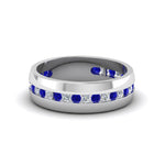 Load image into Gallery viewer, Mens Channel Set Wedding Ring

