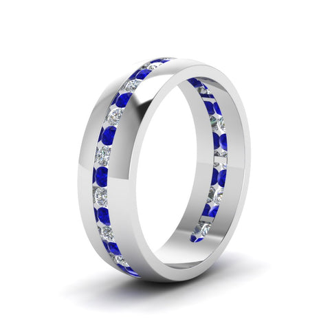 Mens Channel Set Wedding Ring