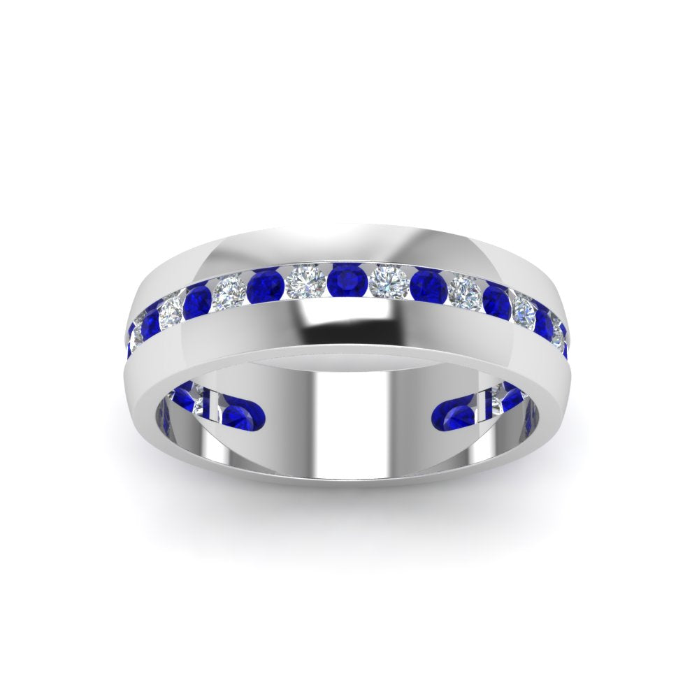 Mens Channel Set Wedding Ring