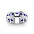 Thumbnail 45 - Mens Channel Set Wedding Ring