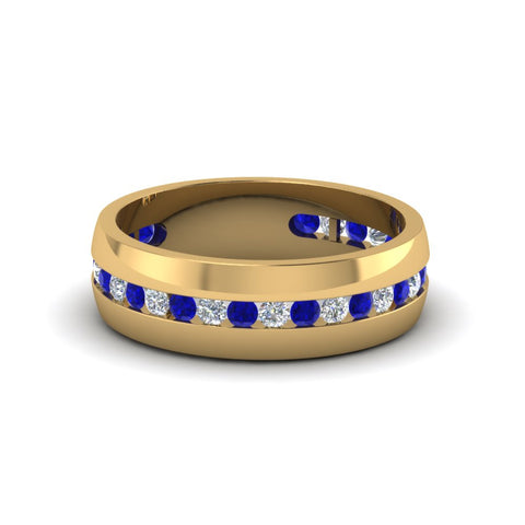 Mens Channel Set Wedding Ring
