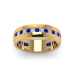 Load image into Gallery viewer, Mens Channel Set Wedding Ring
