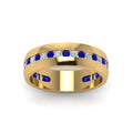 Thumbnail 66 - Mens Channel Set Wedding Ring