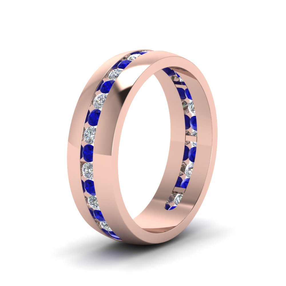 Mens Channel Set Wedding Ring