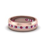 Load image into Gallery viewer, Mens Channel Set Wedding Ring
