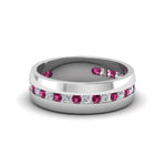 Load image into Gallery viewer, Mens Channel Set Wedding Ring
