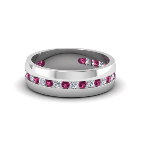 Mens Channel Set Wedding Ring