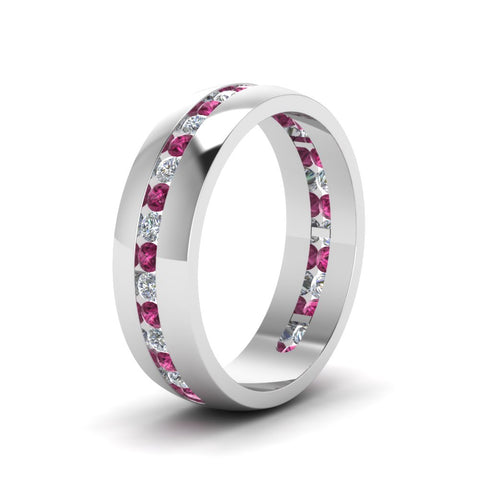 Mens Channel Set Wedding Ring