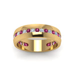 Load image into Gallery viewer, Mens Channel Set Wedding Ring
