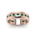 Thumbnail 8 - Mens Channel Set Wedding Ring