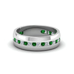 Load image into Gallery viewer, Mens Channel Set Wedding Ring
