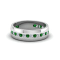 Thumbnail 32 - Mens Channel Set Wedding Ring