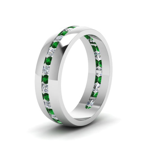 Mens Channel Set Wedding Ring