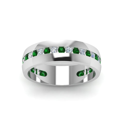 Mens Channel Set Wedding Ring
