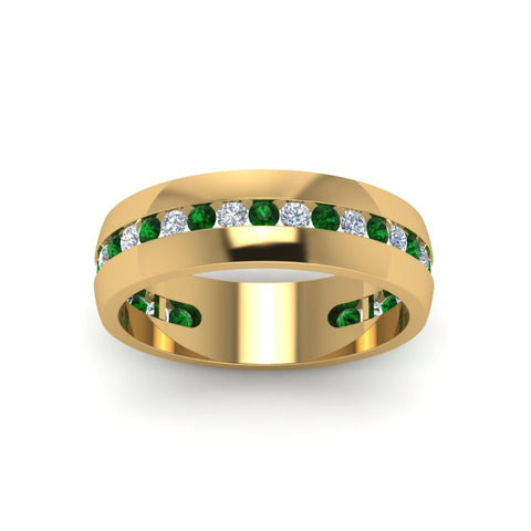 Mens Channel Set Wedding Ring
