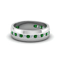 Thumbnail 81 - Mens Channel Set Wedding Ring