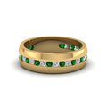 Thumbnail 87 - Mens Channel Set Wedding Ring