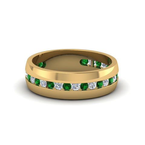 Mens Channel Set Wedding Ring